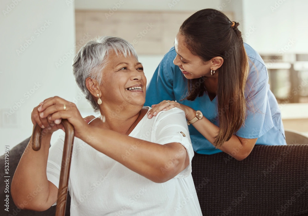 a licensed clinician addressing social factors in an in-home health assessment